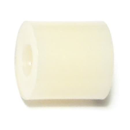 Midwest Fastener Round Spacer, Nylon, 1/2 in Overall Lg, 1/4 in Inside Dia, 12 PK 77153